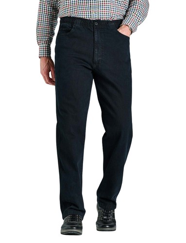 Mens elastic waist denim jean - denim,