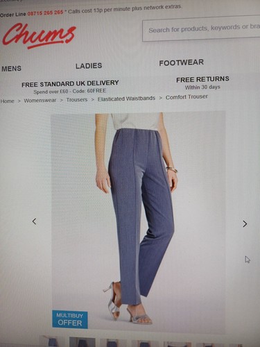 Ladies trousers size blue - trousers,